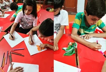 Pre-Nursery children at Brain Discovery Global School ayodhya